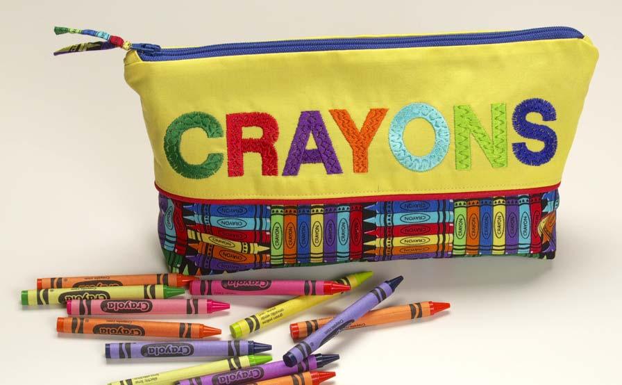 SINGER FUTURA TM Crayon Pouch Send your student to school in style with this