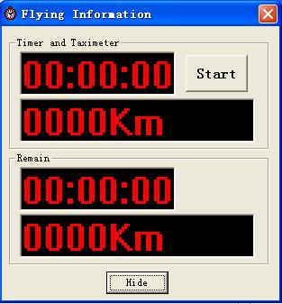 Press the tools menu timer to account a distance machine right away will show plane information dialog box When open after admission control station program, once the land speed (GPS speed) more than