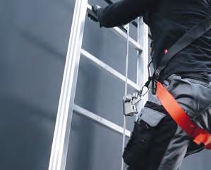 The VERTICAL lifeline system from INNOTECH is used for affixing employees with personal protective equipment for secure ascent and descent of ladders.