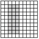 Each tile has an area of 1 square unit.