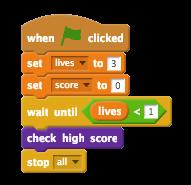 Activity Checklist Create a new variable called high score.