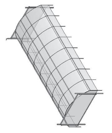 Suggestions: Winterizing the High Tunnel GROUND LEVEL Using customer-supplied materials, create "H" bracing within the roll-up end panel frame to support the panel during winter months and strong