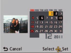 (Calendar screen) A maximum of 30 characters can be entered. (Maximum of 9 characters for [Face Recog.] names) The entry position cursor can be moved left and right with the zoom lever.