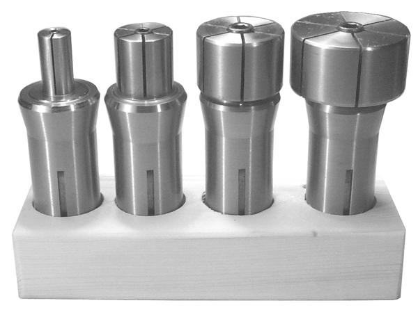 Wettstein Tool No. A1 51 5C Expanding Collet Set Includes one each of our most popular 5C Expanding Collet sizes in a convenient wooden stand. Toolcrib Classics Turning Accessories Cat. No. 5C Expanding Collet Set A1-51-5C-001 Set includes one each of the following collets _ Minimum Diameter Length Machinable Dia.
