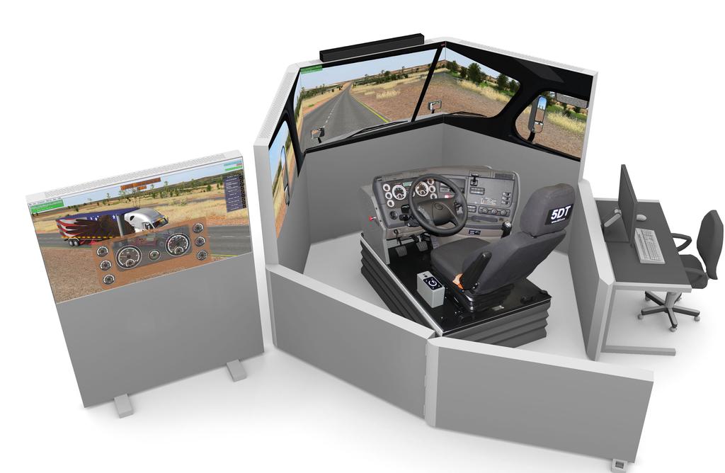 SIMULATOR FEATURES MOTION BASE Enables the trainee to feel the motion of the vehicle or machine.