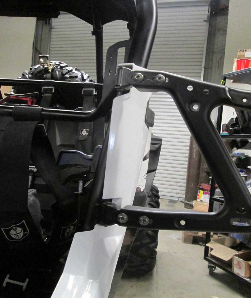 NOTICE Due to the production variances and differing conditions of the frame, door adjustments may be necessary to avoid rubbing and proper fit Ensure proper fit before tightening hardware and