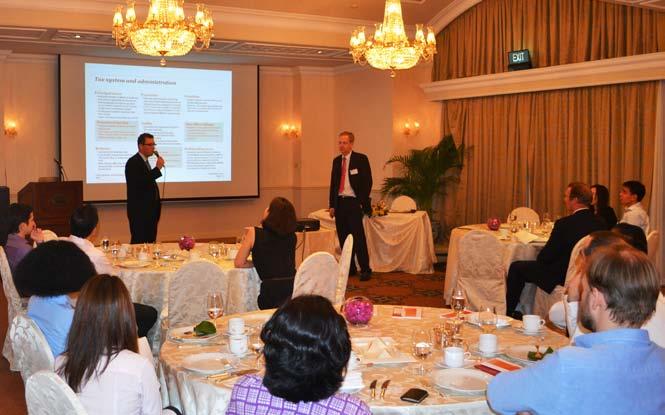 The audience, mainly Singaporean SMEs with an interest in the German market learned about chances and risks of investments in Germany, got insights on tax and legal implications as well as the