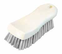 Polypropylene Bristles, White Handle 1 EA BWK-FSCBGRN Scrub Brush, 6", Green, Polypropylene Bristles, White Handle 1