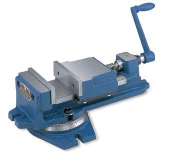 The vice can be elevated through 90º from the horizontal to the vertical position, and it can also be tilted on its lower angle setting base up to 45º in both the left and right directions.