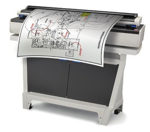 Integrated copying & scanning options The KIP Color 80 optionally provides an efficient, high speed hard-copy reproduction workflow.