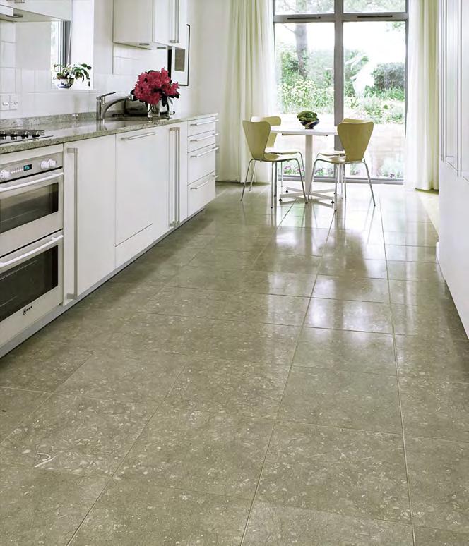 OLIVE GREEN HONED LIMESTONE COLLECTION Product Featured: Olive Green Honed 18 x18 x1/2 A HARMONY OF TONALITY, MODULARITY, STYLE & DESIGN The Limestone Collection blends the clean lines and modularity