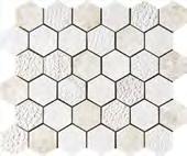 Mosaic 10 3/8 x12 x3/8 Sheets MS01289 BOSPHORUS Full Hexagon