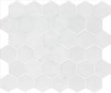 White Honed 2 3/4 x5 1/2 Bevelled Aspen White Lattice