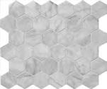 Mosaics MS00736 AVENZA HONED 1 x1 MS01298 AVENZA & SNOW WHITE & ALLURE 2 x2 Textured Mosaic MS00483