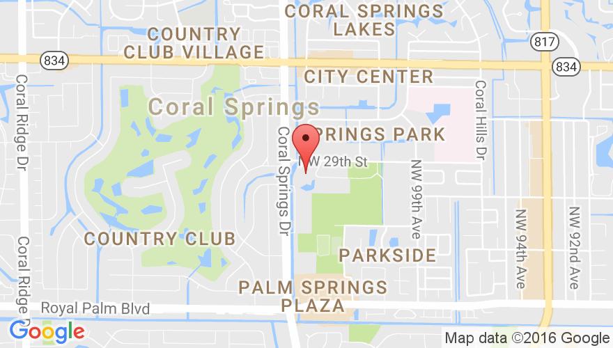 Driving directions: The Coral Springs Museum of Art is situated