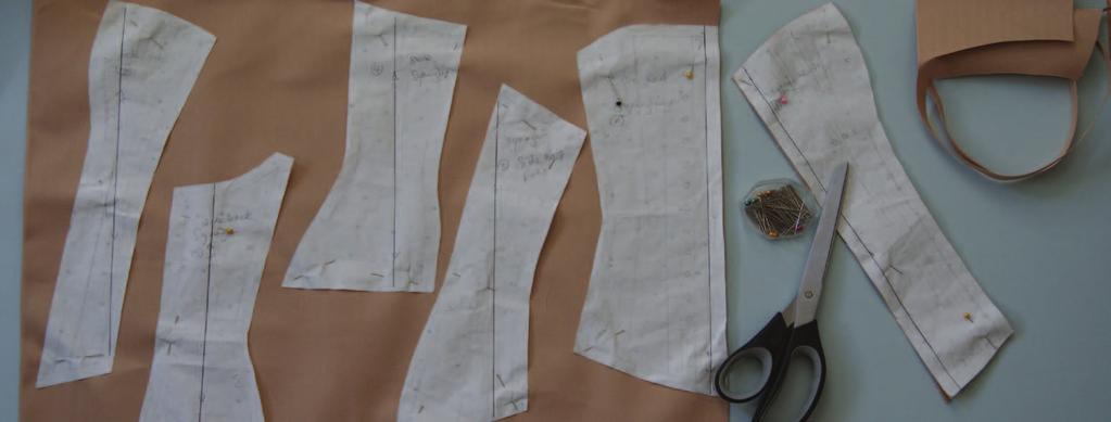 How-To Guide: 1890 s Symington Corset 5 Step 1: Cutting out All seam allowances are 1cm throughout.