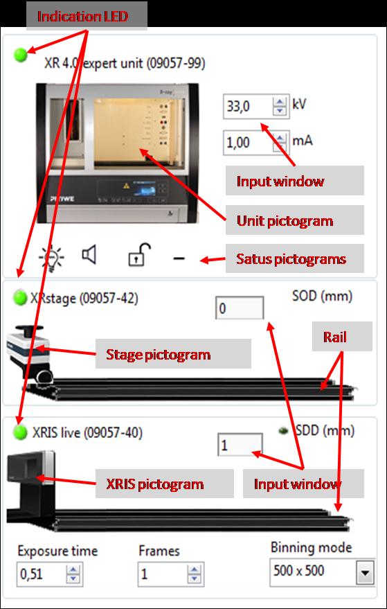 Optimization of the CT scan quality TEP Connect the X-ray unit via USB cable to the USB port of your computer (the correct port of the X-ray unit is marked in Fig.