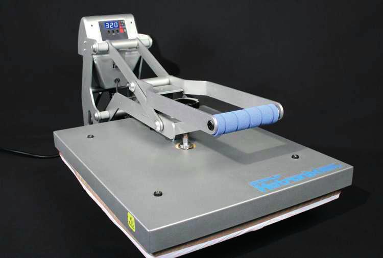 Parameters of the heat press: (FIG.