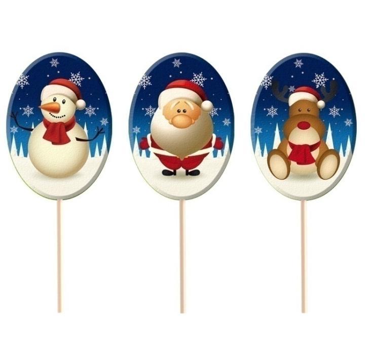 chocolate foil wrapped lollipops 30g Christmas Packaging Base layer H: (m) Box Display Units Display x 24u Pallet