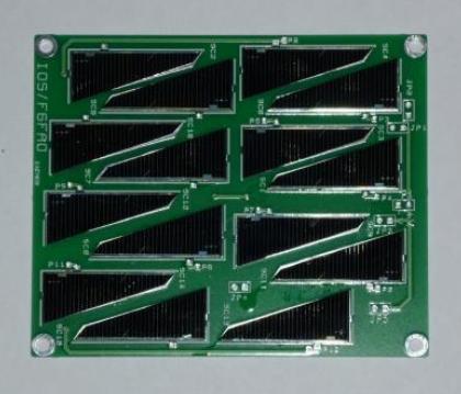 Interorbital Solar Panel PCB 17 15 solar cells per PCB 5 sets in parallel of 3 cells in series