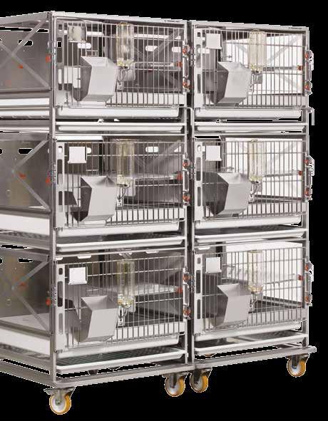 It is available in two different dimensions and it can fit all the rabbit racks types.