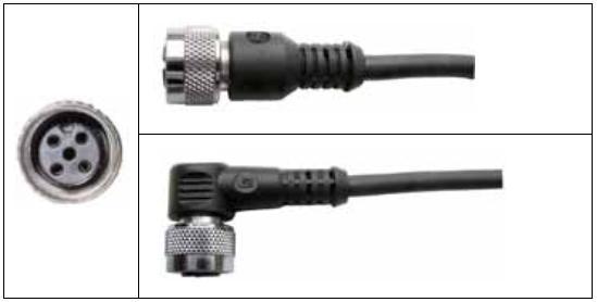 Plug- and Cable-Versions, Model AC10.01 E01 E31 pic. 7 Cable Set-1 and 2 with M12 plug made off PU by IEC 60947-5-2, max.