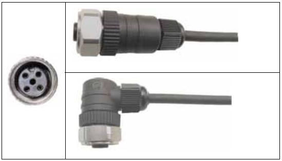 E61 E81 pic. 8 Cable Set-3 and 4 with M12-plug made of PU by IEC 60947-5-2, max.