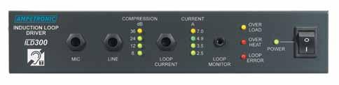 Datasheet ILD300 Professional Audio Induction Loop Driver The ILD300 is a professional audio induction loop driver capable of driving loop areas in excess of 400m 2 with an unsurpassed clarity of