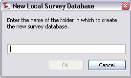 Databases collection of the Toolspace Survey Tab.