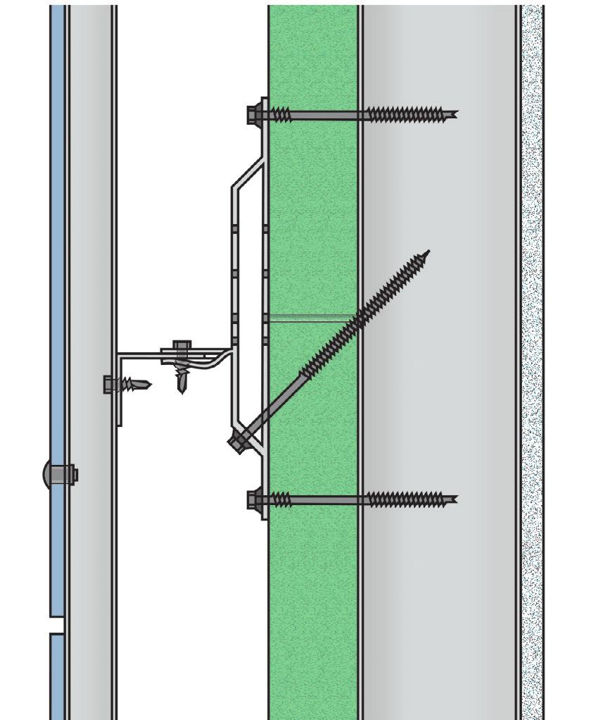 R-TECCIBRACKET Installation Procedure. Locate studs behind the exterior insulation.. Per the wall layout drawing provided, fasten the R-TEC Bracket (No.