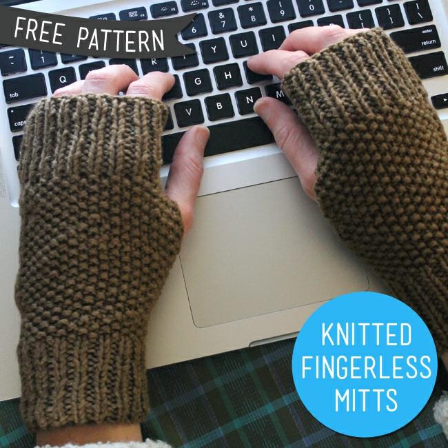 Free Knitting Pattern Fingerless Knitted Mitts blog.lulalouise.com /2013/02/free-knitting-pattern-fingerless.