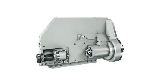 The table drive with pre-loaded helical gears and zero backlash is available when using conventional