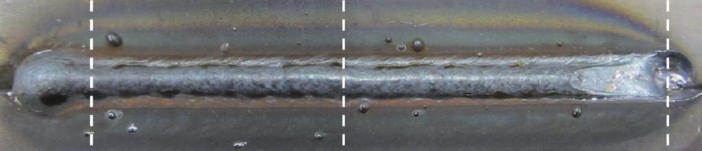 The welding line was found by using image processing. When the exposure time is long, the image becomes stable in the lap welding and it is easy to process the image.
