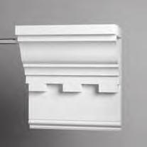 Decorative Exterior Mouldings Create custom build-ups that add value and curb appeal using only a few profiles. A B C D E A. 7318, 1 x 4 Trimplank B. 2435 3-5 8 Crown C. 2721 Dentil D.