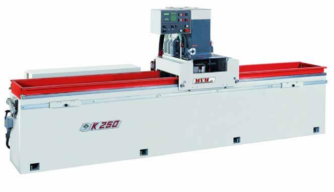 K250 2100 Grinder for straight blades machine of the month Last machine available Grinding length 2100mm 7,5 kw grinding wheel motor - (HP 10) Grinding wheel Ø 250 mm (segment holder) Magnetic chuck
