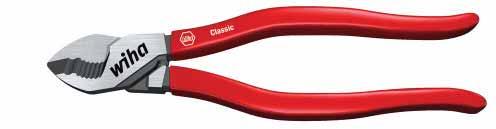 Wiha Classic. The complete workshop range. www.wiha.com Cable cutter and wire-end sleeve. Recision mechanic's needle nose pliers.