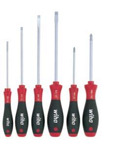 EN_s008-071_SD_2012 14.02.12 18:45 Seite 20 Wiha SoftFinish. The specialist for dry and general applications. Sets with round blades. Sets with round blades. 302 HK6 SO SoftFinish slotted/ Phillips screwdriver set, 6 pcs.