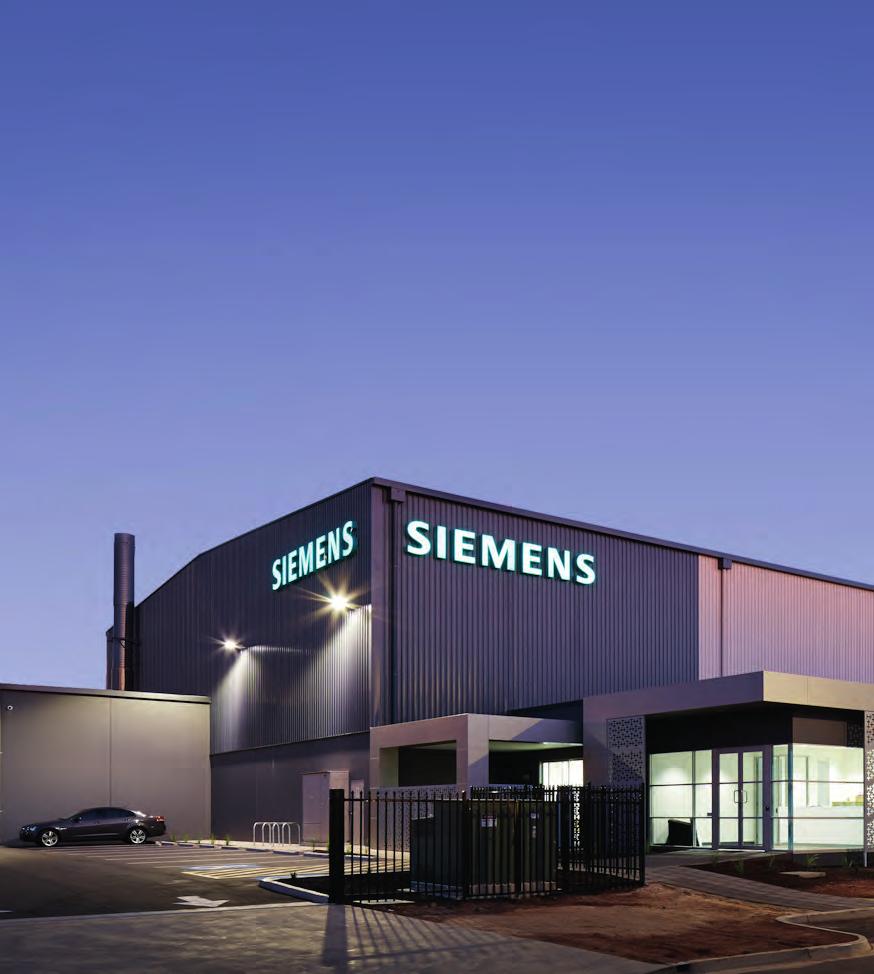 A bit more about Siemens: Siemens is a strategic partner on the entire Tonsley project testament to its commitment to South Australia, and confi dence in our future together: Here in South Australia