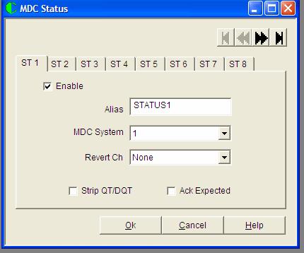 MDC Status Screen When the MDC Status entry from the tree bar is accessed, the following screen appears: Alias Allows the ability to add a radio user recognizable description to be associated with
