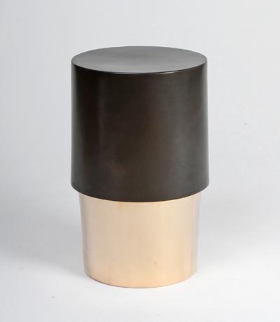 Big Pawn Side Table Patinated & silver