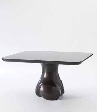 Stump Dining Table Bronze base and