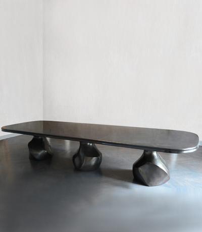Roc Dining Table Bronze and