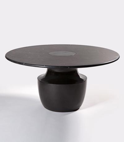 Jarre Dining Table Patinated Bronze &