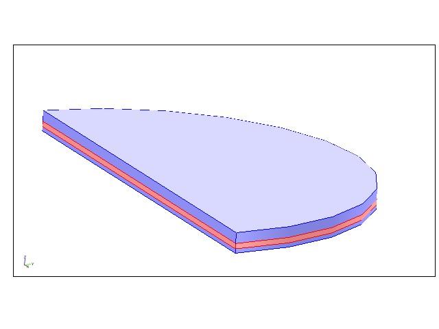 Chapter 3. Simulation electrostatics and deformed mesh subdomains. The 3D model in COMSOL and its simplified cross section is shown in figure 13. Air gap Membrane (a) Insulation Layer R (b) Figure 13.