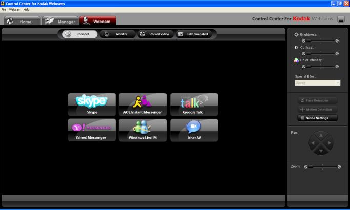 Connect mode The Connect window allows you to launch and automatically enable the following Instant Messenger (IM) and VOIP
