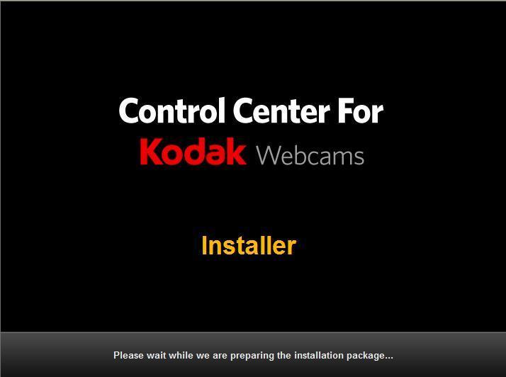 Install the Control Center for KODAK Webcams Software Warning: Do not remove the installation CD from the computer until the software installation is complete.