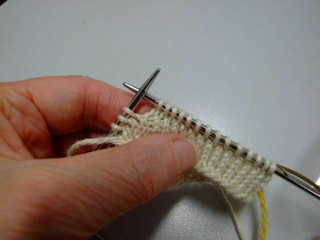 Place this st onto a piece of yarn.