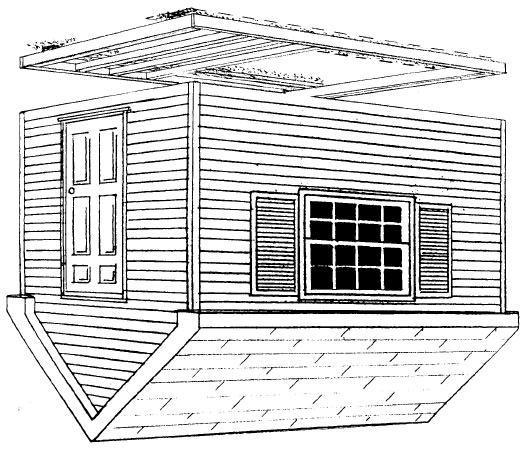 Illustrated below is our shed plan # 312 superimposed on a skid foundation. It is the easiest type of foundation to build.