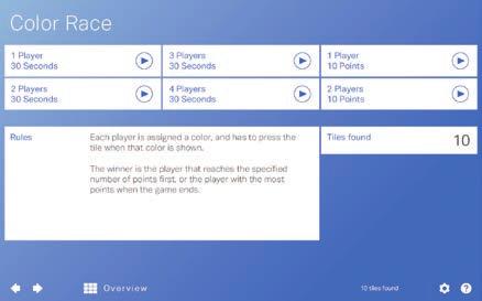 3 Select the number of players, time and difficulty level for the