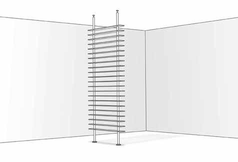 Standard width of louvers 4 x 5 deep / 1220mm x 125mm and 9 x 5 deep / 2745mm x 125mm Louvers system can be supplied with flat or angled louvers Floor plate with wood screws.